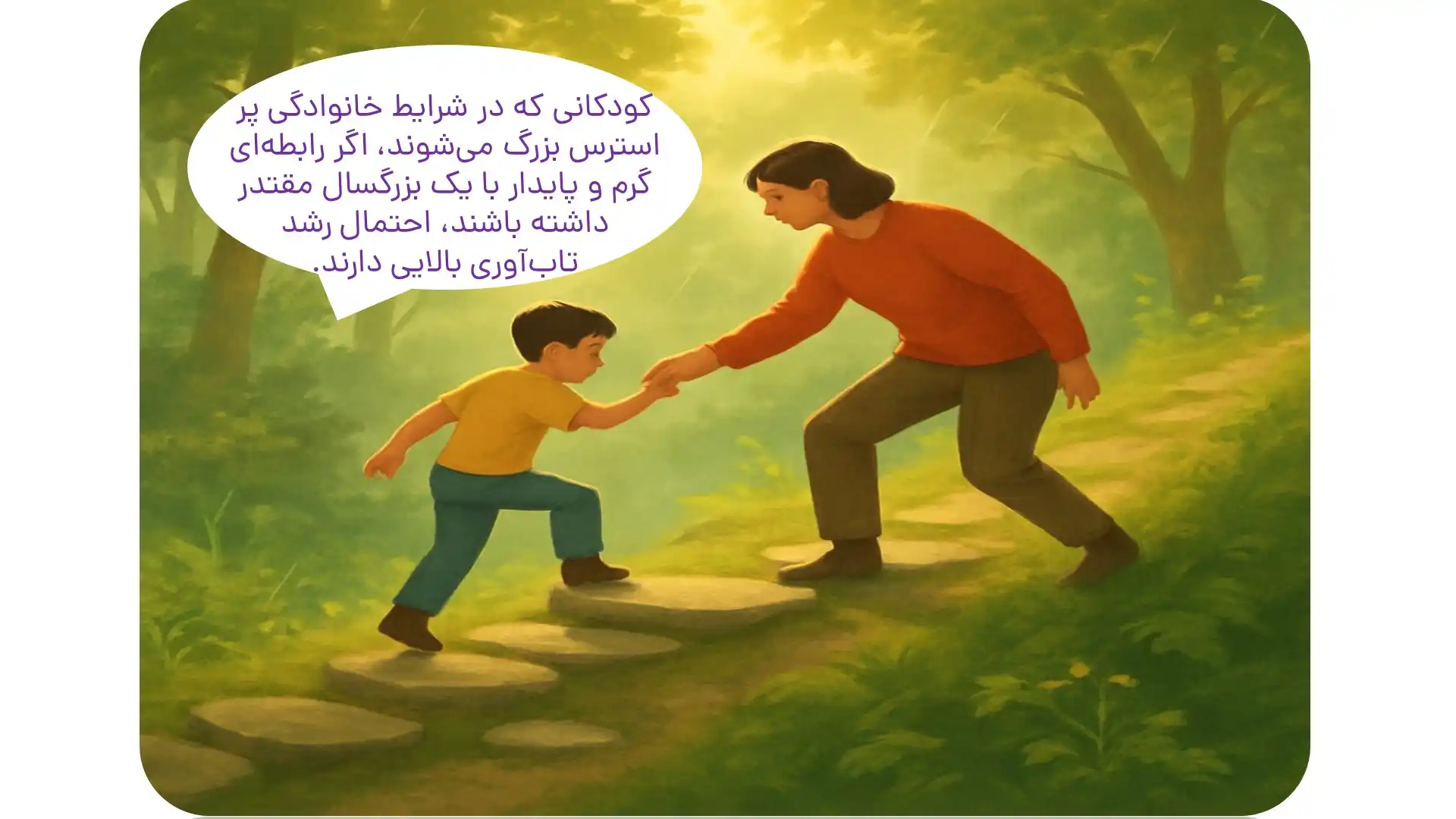 نقش سبک تربیت مقتدرانه در تابآوری کودک